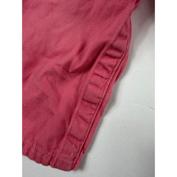 Carhartt Girl Pink Overalls 24 Months Cotton Embroidered Veggie Detail - Picture 6 of 9